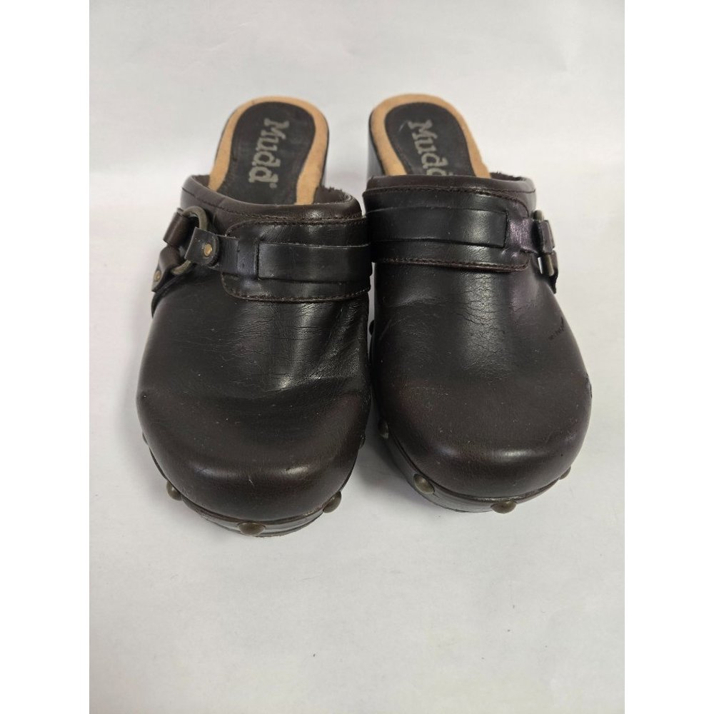 Mudd Vintage 90's Chunky Clogs With Stud And Buckle Details Size 7